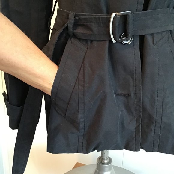 Esprit Mid Length Single Breasted Belted Trench Coat Size S - Picture 4 of 14